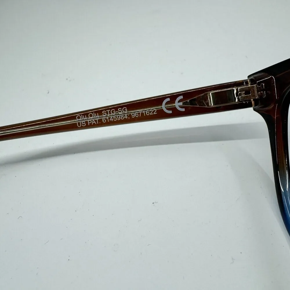 Maui‎ Jim Italy Olu Olu MJ537-01F 57-17-140 Brown/Blue Sunglasses Frame H11507